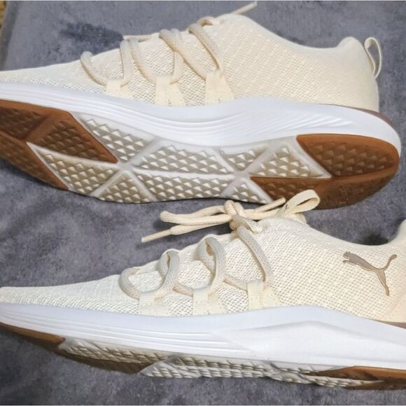 PUMA Ladies' Prowl Knit Sneaker Cream Shoe Size 8.5M - Picture 6 of 7